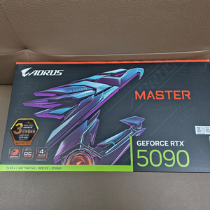 GIGABYTE AORUS 지포스 RTX 5090 MASTER D7 32GB 제이씨현