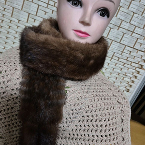 천년밍크롱목도리