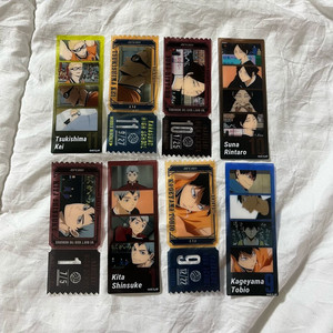 하이큐 카게야마 토비오 스나 린타로 츠키시마 케이 키타 신스케 포카 굿즈 필름 인생네컷 스티커 카드 이미지