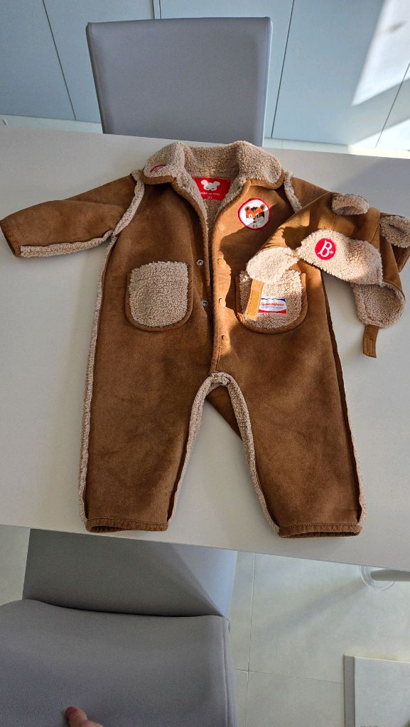 베베드피노 티그레 오버롤 90 모자 세트--1