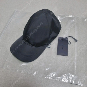 프라다 개버딘 나일론 모자 볼캡 L