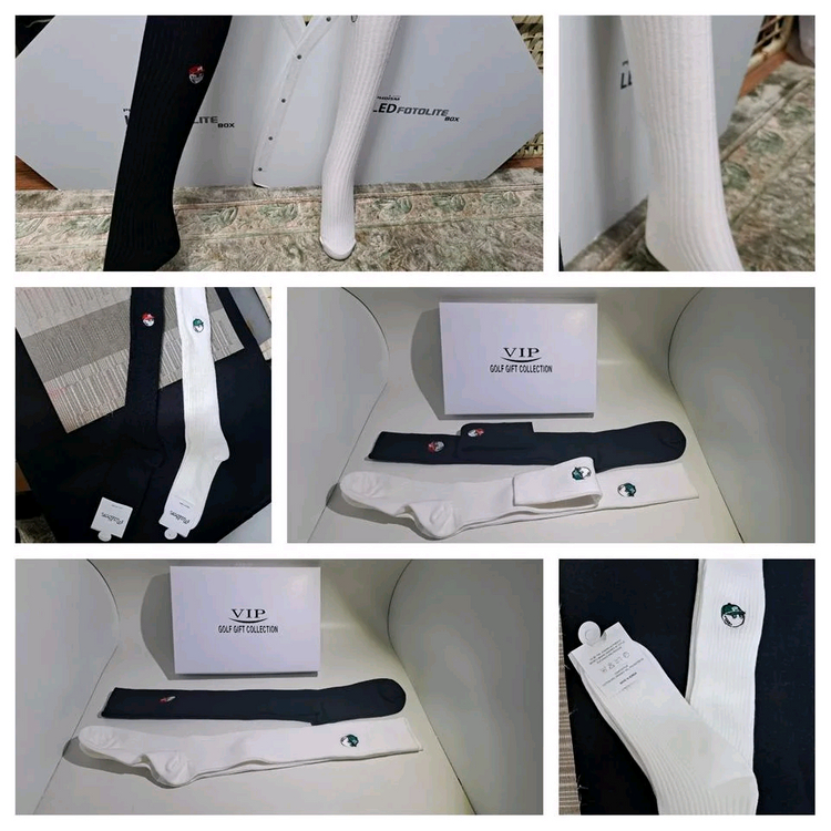 브랜드별 여성용 골프 니삭스세트--1