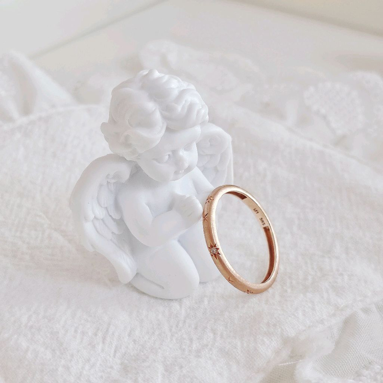 14k 로즈골드 반지--1