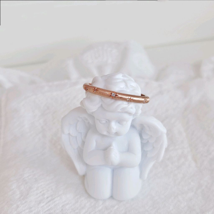 14k 로즈골드 반지--2