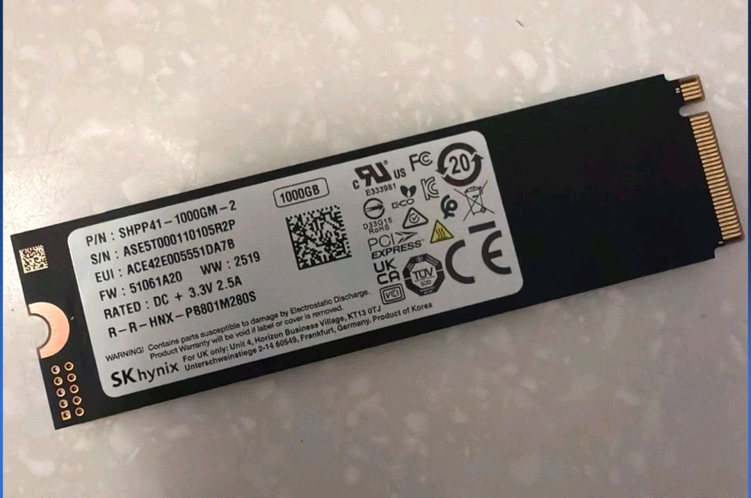 하이닉스 p41 플래티넘 1tb 미사용품--1