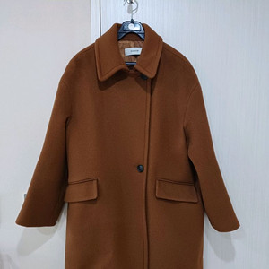 OIAUER 브라운울100% 코트 S 사이즈