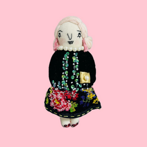 핸드메이드 인형 키링 브로치