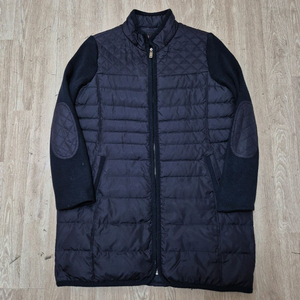 지고트 여성 프리미엄 구스다운 하이브리드 니트 롱패딩 55-66