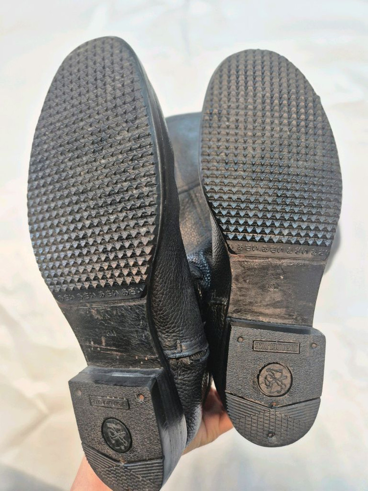 토리버치 블랙 레더 롱부츠 245mm--5