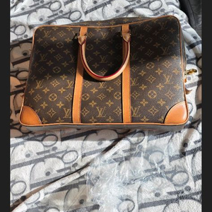 모노그램 캔버스 브리프케이스