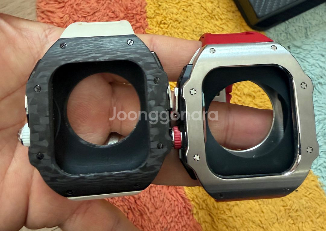 아이폰15프로맥스 순정 투명, 카본&아이패드 프로13 카본케이스&애플워치 울트라1.2(49mm) 케이스--4