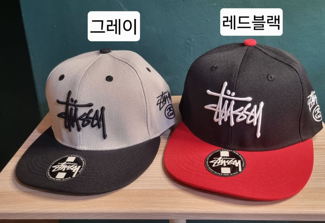 스투시스냅백. 스투시모자. 화이트--1
