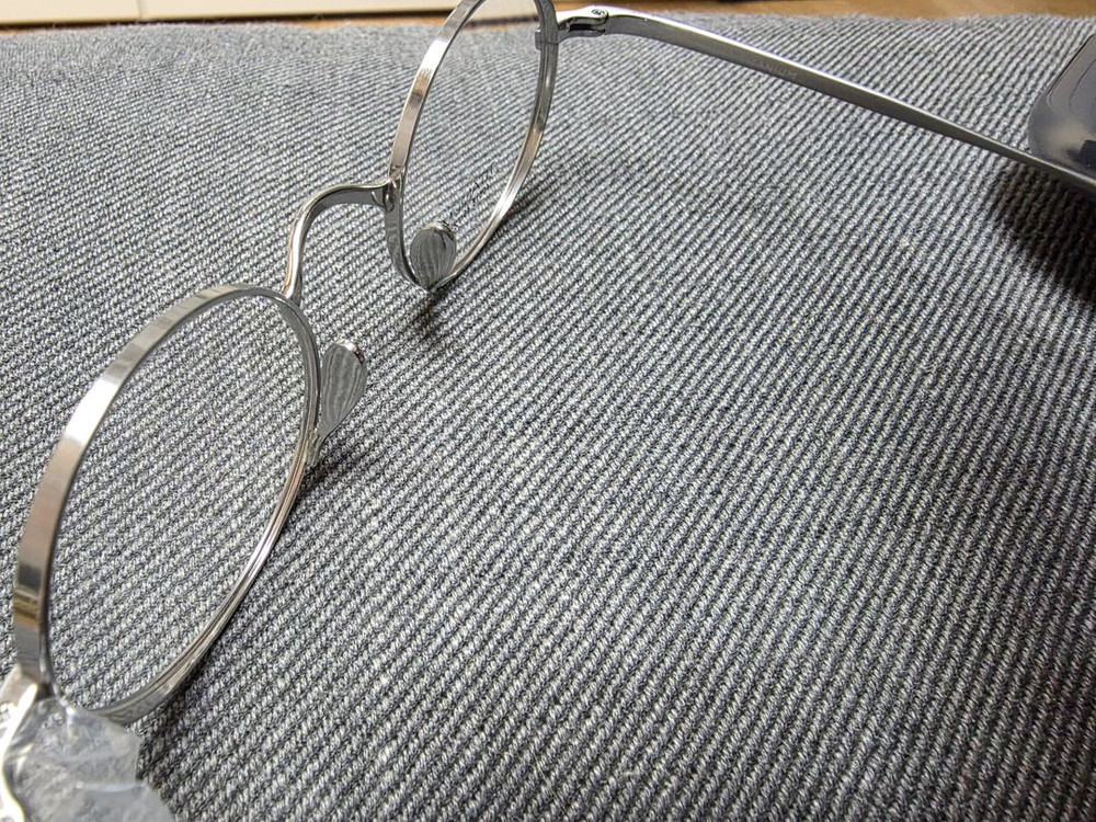 원형 티타늄 안경테--2
