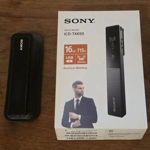 소니 휴대용 녹음기 TX650 구형(usb-b 미니)