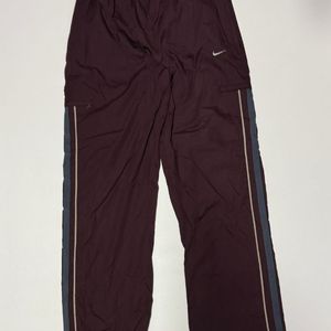 희귀!! 나이키 올드스쿨 솔로 스우시 버건디 트랙팬츠