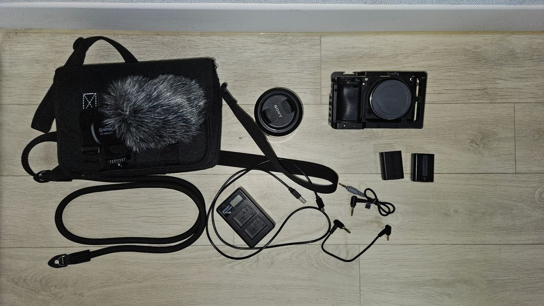 소니 a6400, 스몰리그 케이지, 보야 마이크, sel50f1.8 렌즈--0