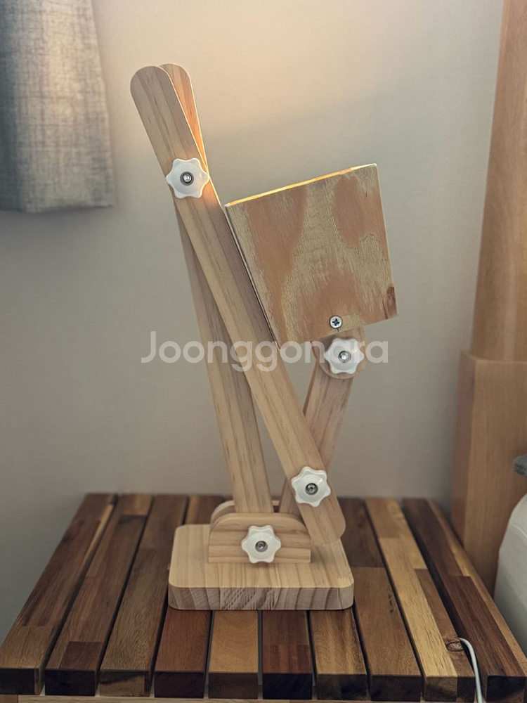 우드 스탠드 조명--8