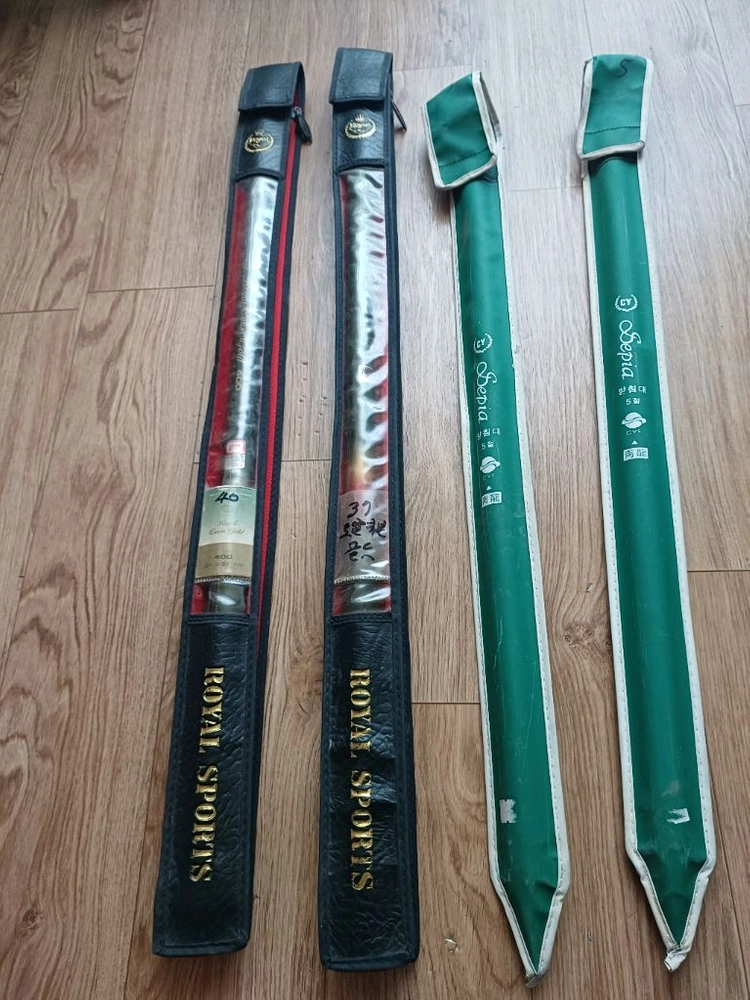 로얄카본골드 낚시대 37대 40대 받침대포함 이미지