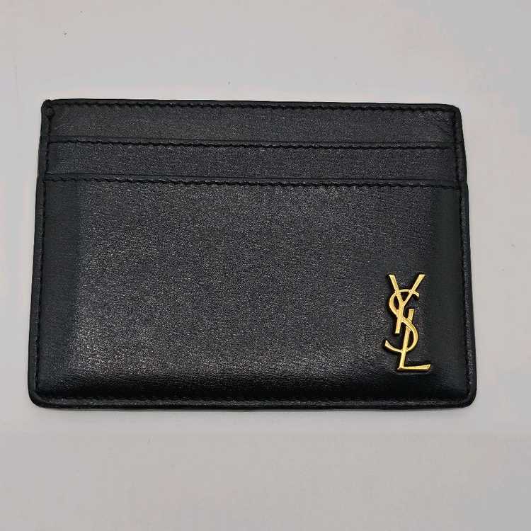 정품 입생로랑 타이니 로고 카드지갑--1