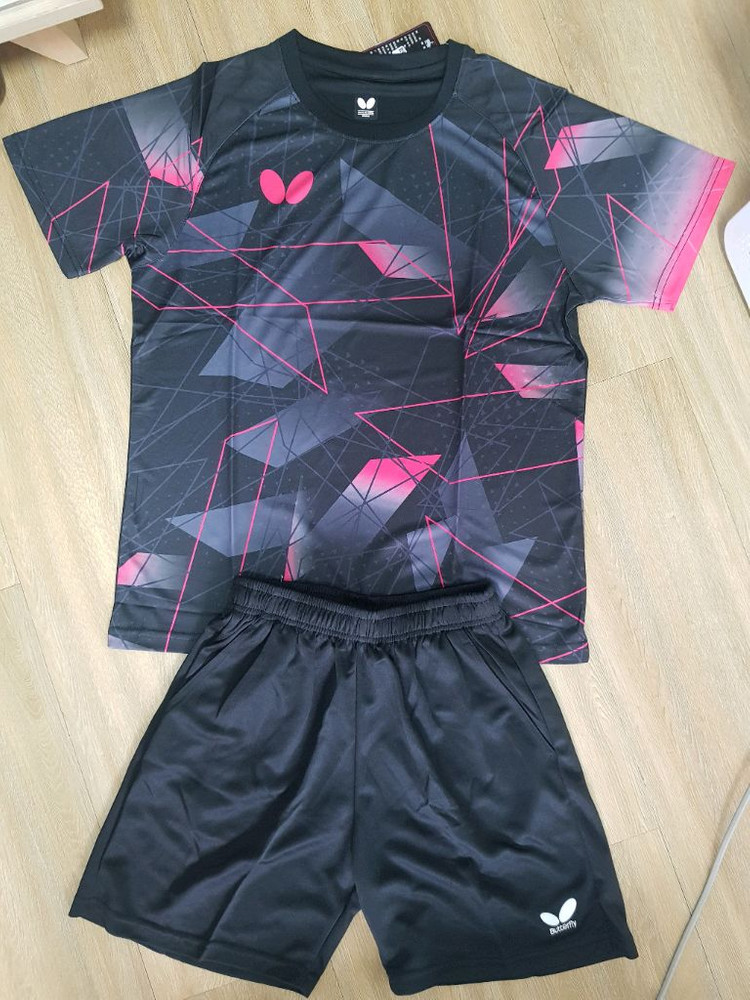 버터플라이 운동복 탁구복 탁구유니폼 상하의 한벌세트 새상품 판매--1