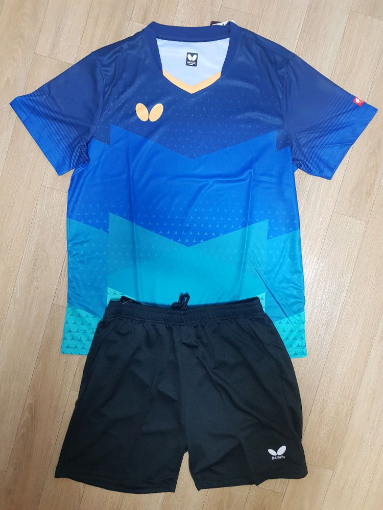 버터플라이 운동복 탁구복 탁구유니폼 상하의 한벌세트 새상품 판매--4