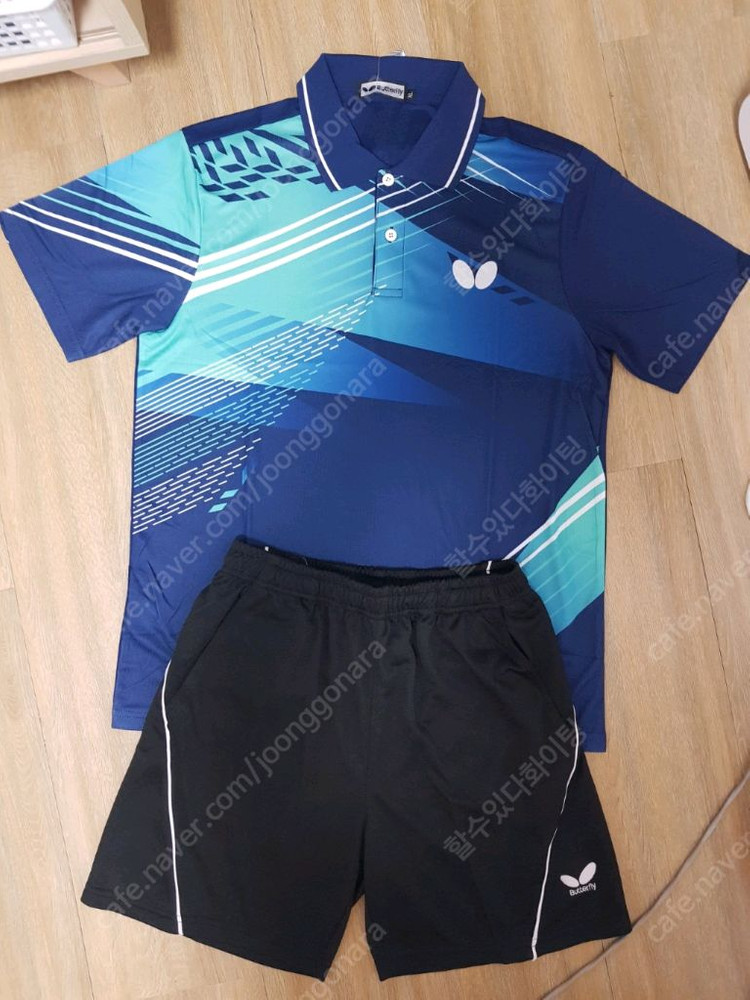 버터플라이 운동복 탁구복 탁구유니폼 상하의 한벌세트 새상품 판매--6