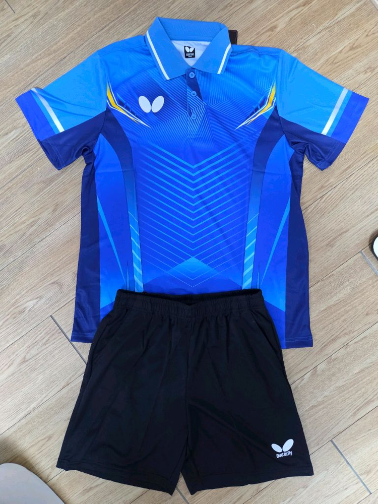 버터플라이 운동복 탁구복 탁구유니폼 상하의 한벌세트 새상품 판매--9