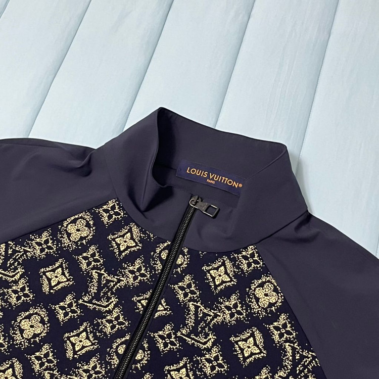 루이비통 모노그램 테크니컬 코튼 트랙 탑 쟈켓--2