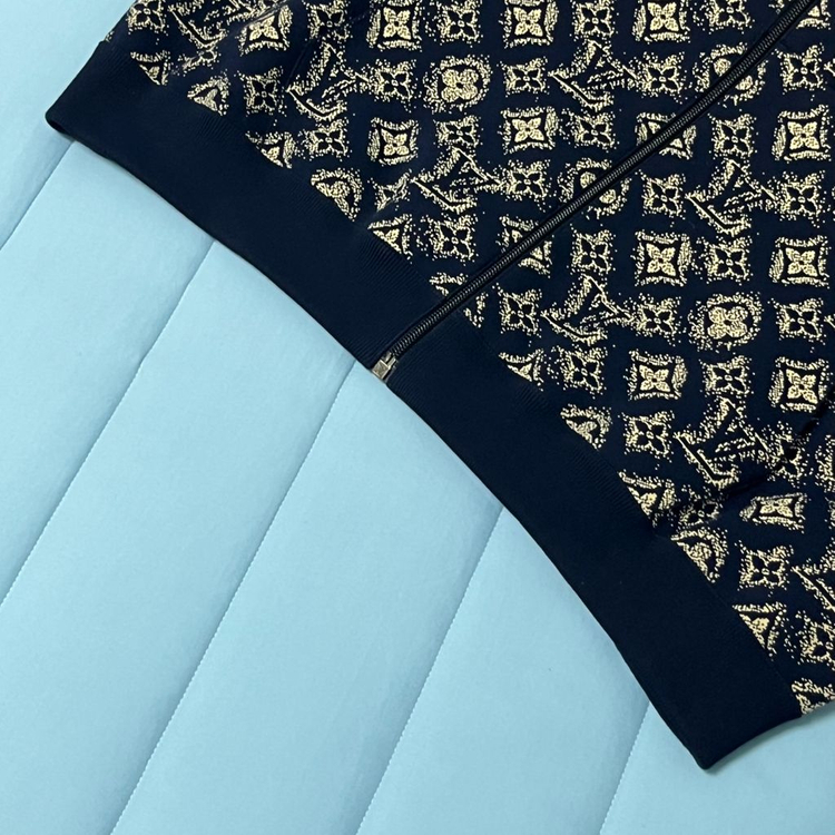 루이비통 모노그램 테크니컬 코튼 트랙 탑 쟈켓--3