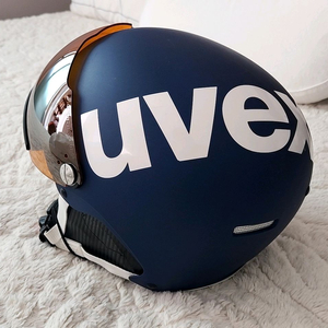 우벡스 스키 헬멧 네이비 바이저 일체형