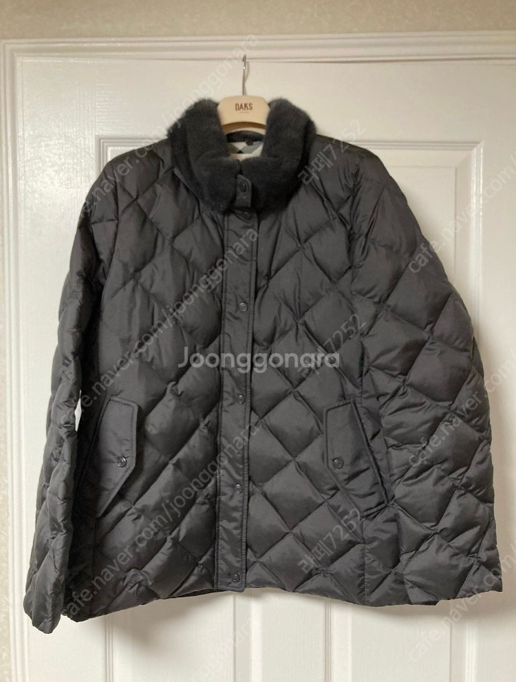 닥스 여성 탈착 밍크카라 경량 구스다운 / 브라운 77사이즈--1