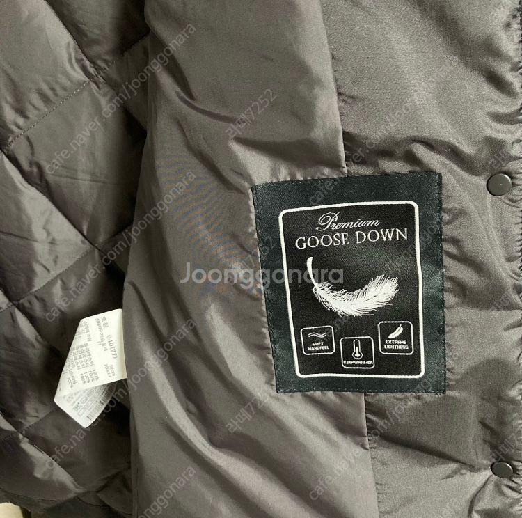 닥스 여성 탈착 밍크카라 경량 구스다운 / 브라운 77사이즈--6