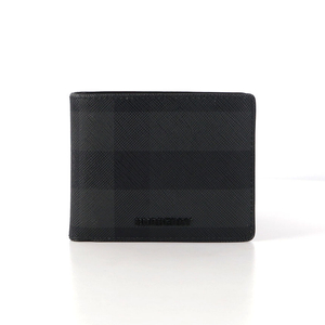 [중고명품다올] 버버리 체크 슬림 바이폴드 남성 반지갑 81005291 이미지