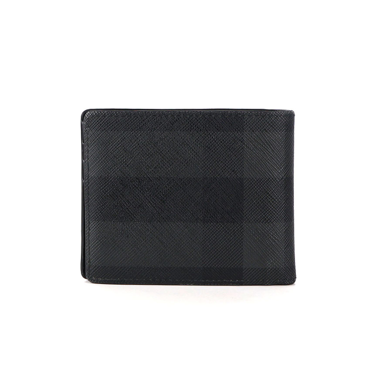 [중고명품다올] 버버리 체크 슬림 바이폴드 남성 반지갑 81005291 이미지