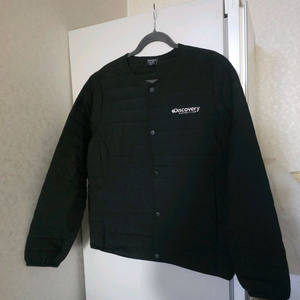 디스커버리 구스다운 퀼팅 자켓 블랙