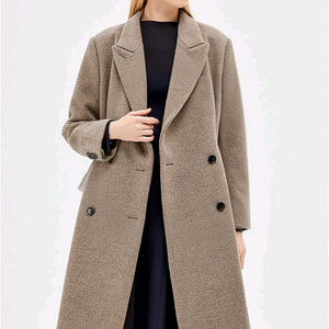 한섬 시스템 파리 캐시미어 핀턱 코트 55사이즈