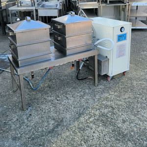 월드전기스팀보일러와 2구 찜기세트