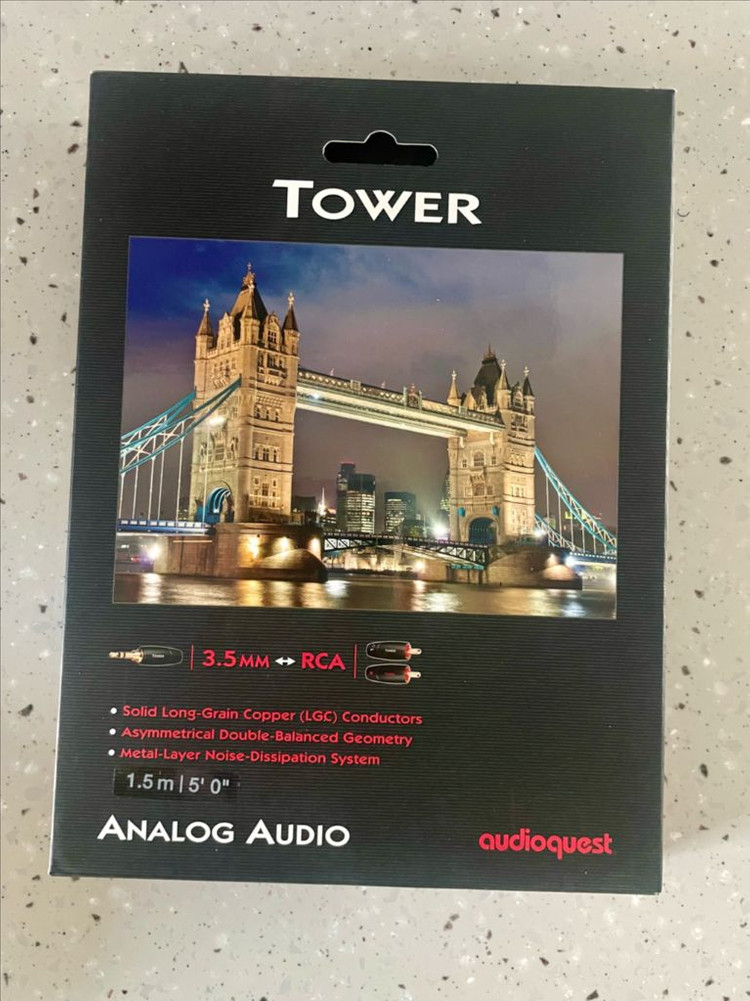 오디오퀘스트(AudioQuest) TOWER 3.5mm RCA 인터케이블 1.5m / 미사용 이미지
