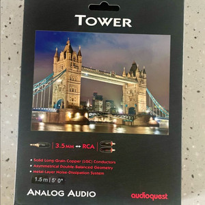 오디오퀘스트(AudioQuest) TOWER 3.5mm RCA 인터케이블 1.5m / 미사용 이미지
