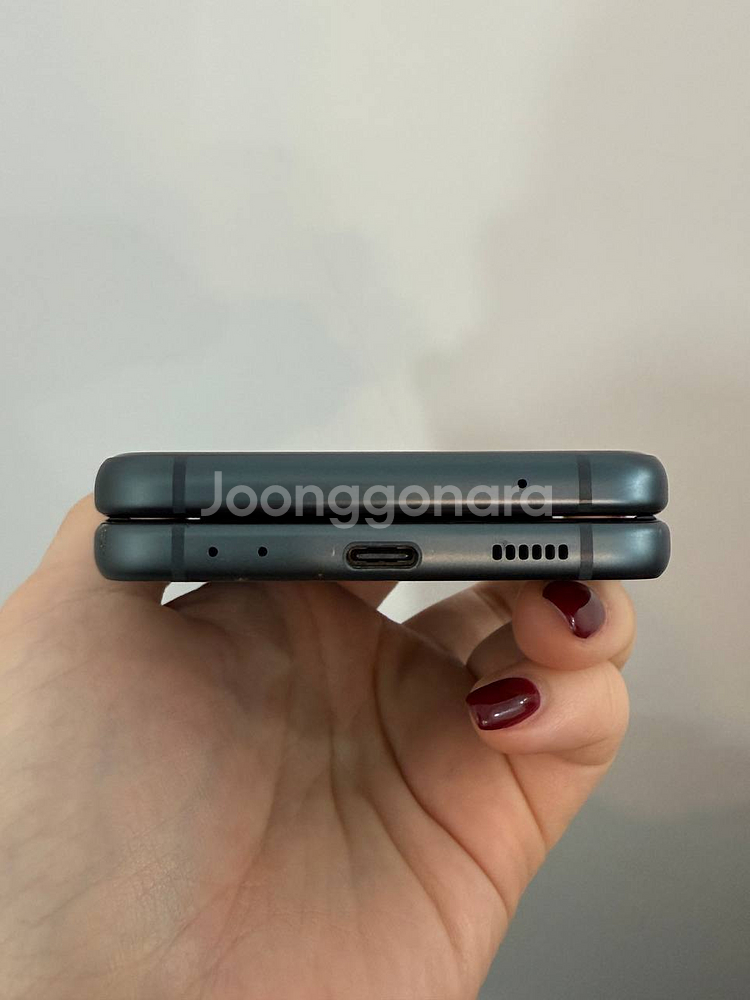 무잔상)갤럭시Z플립3 그린 256GB Y1393--3