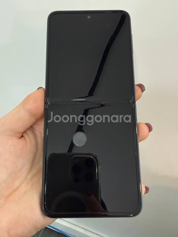 무잔상)갤럭시Z플립3 그린 256GB Y1393--1