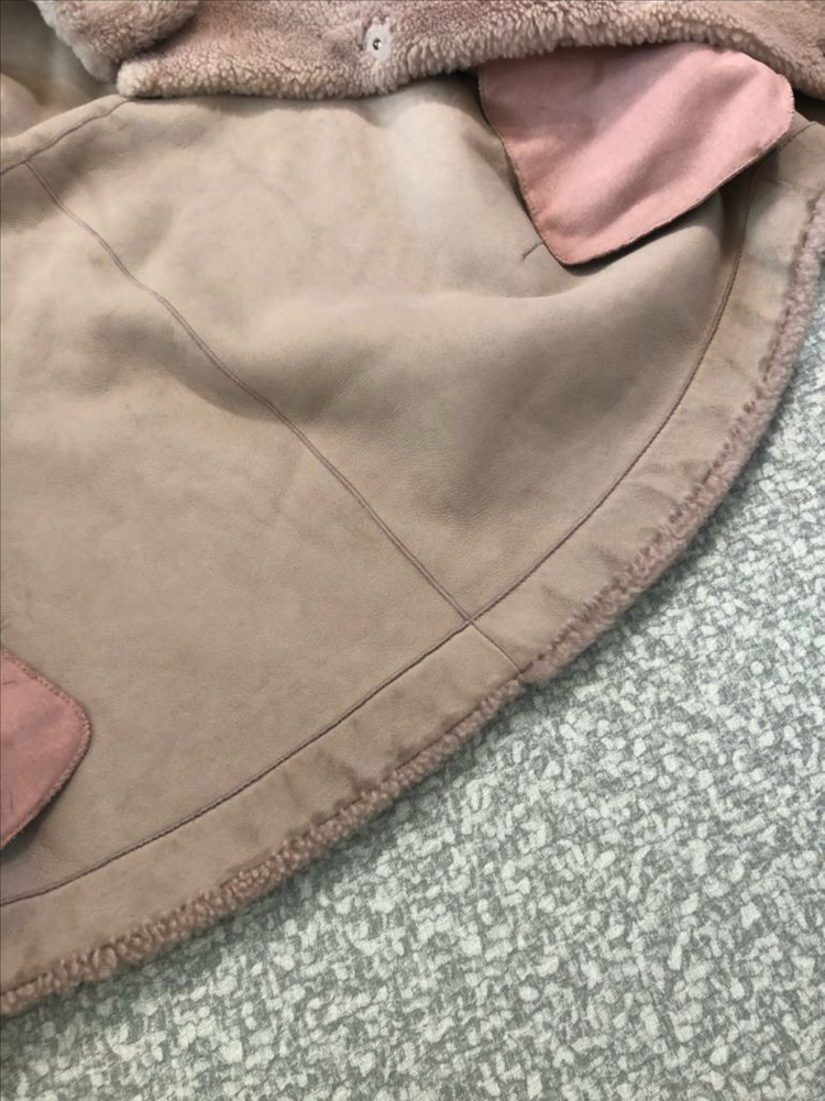 듀엘 21년 리얼 램스퍼 양털 양가죽 천연모피 무스탕 핑크 코트 양모자켓--8