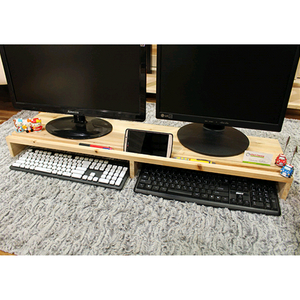 원목 모니터 받침대 100cm/우드/삼나무/가우디꿈/듀얼 모니터/윌넛/메이플/호두/목재/트리/인테리어/컴퓨터/사무용