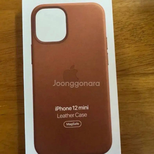 (정품)아이폰12미니 가죽케이스 새들브라운