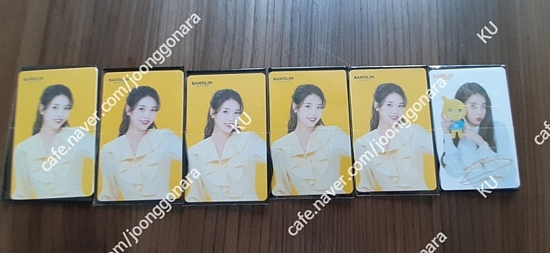 아이유 빈올림 포카 판매 이미지