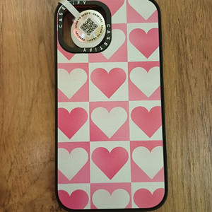아이폰 13 미니 케이스티파이 하트 패턴 케이스 새제품 판매합니다.