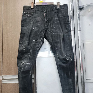 디스퀘어드 블랙테이핑 블랙진 35~39