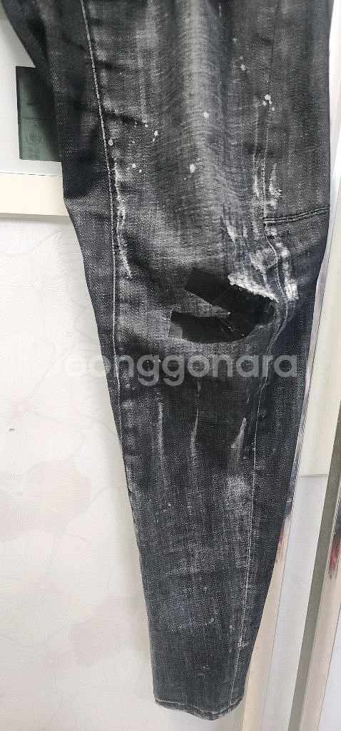 디스퀘어드 블랙테이핑 블랙진 35~39--6