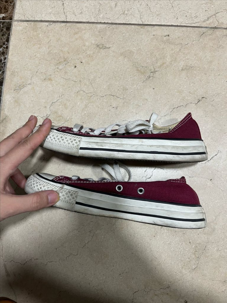 컨버스 척테일러 버건디 스니커즈 (230)--2