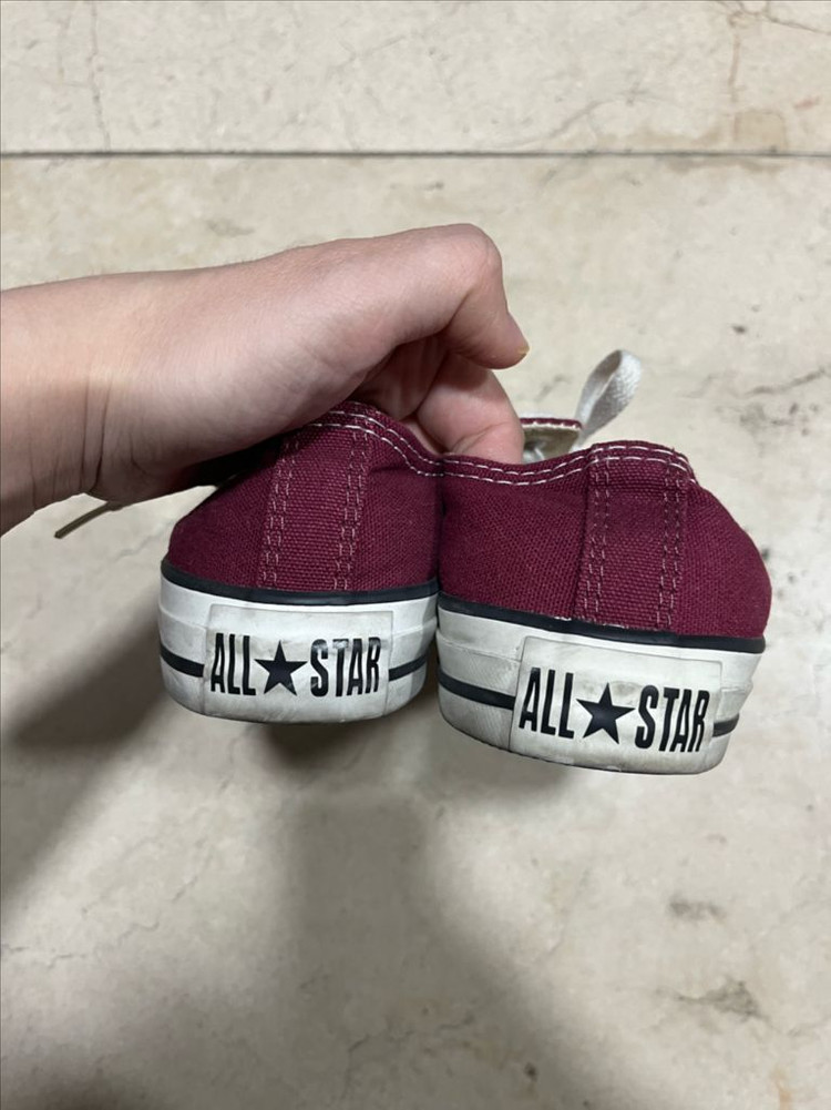 컨버스 척테일러 버건디 스니커즈 (230)--3